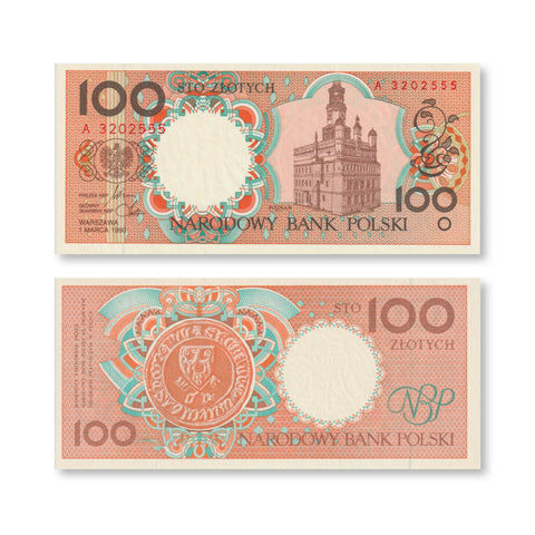 Poland Full Set: 1–500 Zlotych, 1990, BNP810, P164–P172, Unissued Series, UNC - Robert's World Money - World Banknotes