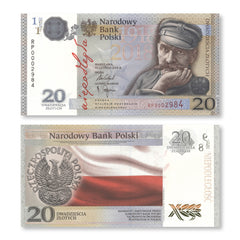 Poland 20 Zlotych, 2018, Commemorative   BNP822a, P192a, UNC (in folder)