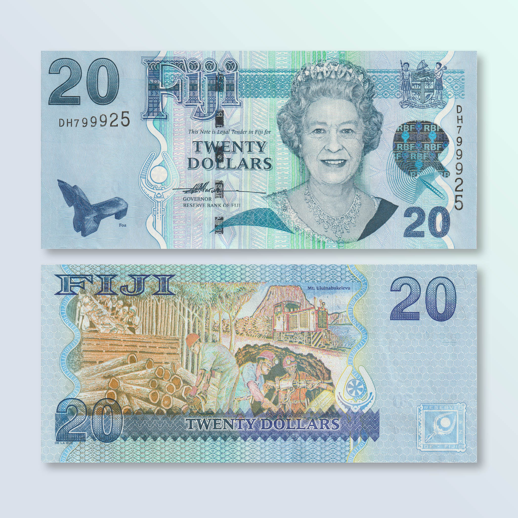 Fiji 20 Dollars, 2007, B523a, P112a, UNC - Robert's World Money - World Banknotes