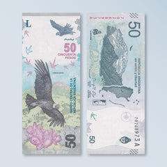 Argentina 50 Pesos, 2018, B418a, P363, UNC - Robert's World Money - World Banknotes