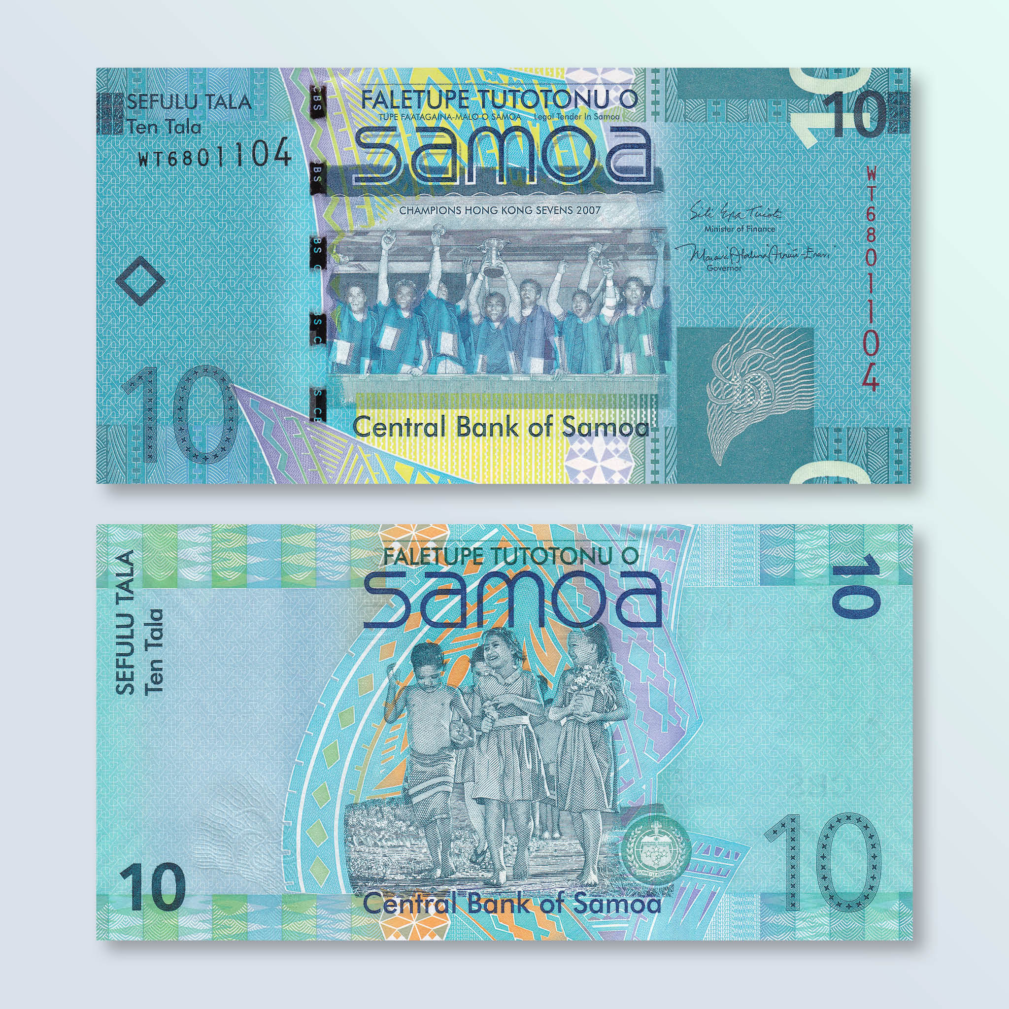 Samoa 10 Tālā, 2017, B114b, P39b, UNC - Robert's World Money - World Banknotes