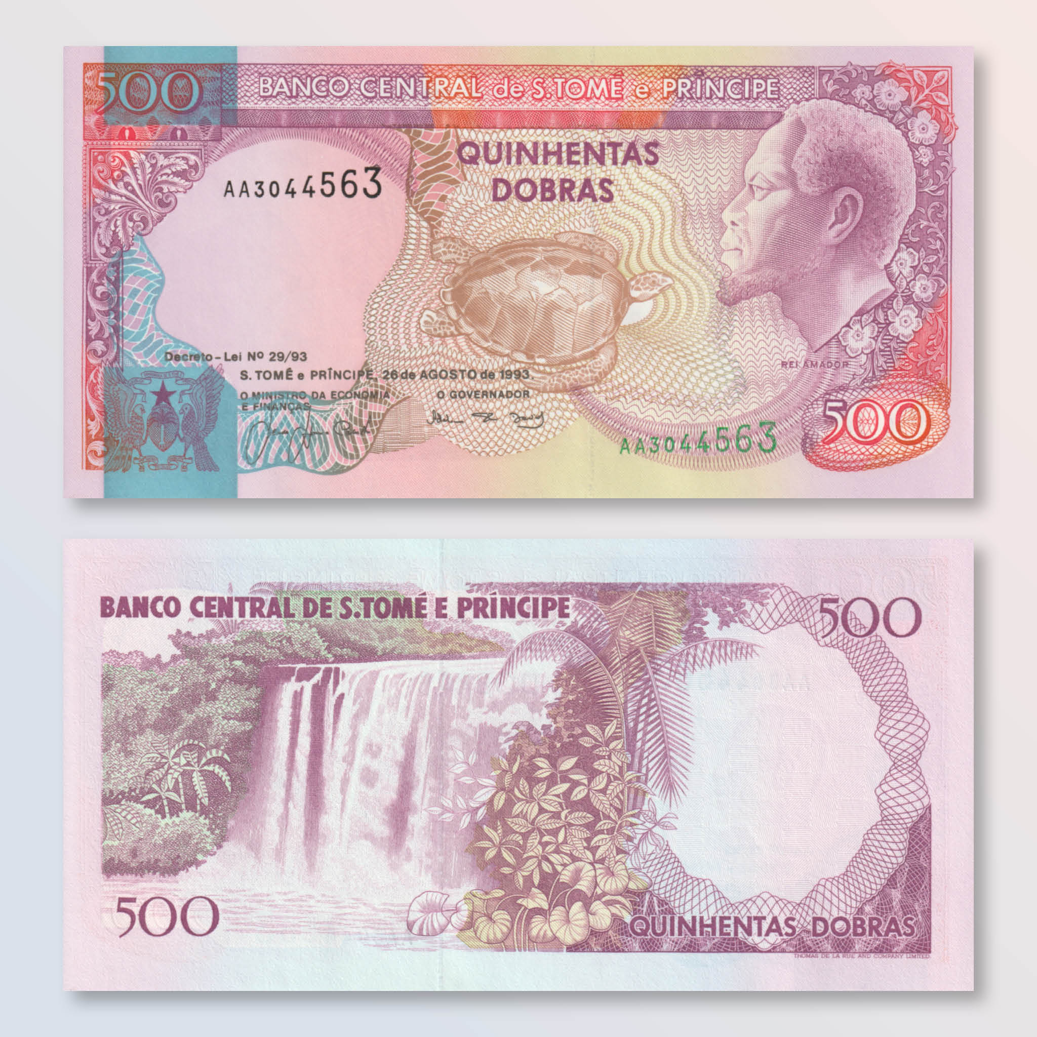 São Tomé & Príncipe 500 Dobras, 1993, B301a, P63, UNC - Robert's World Money - World Banknotes