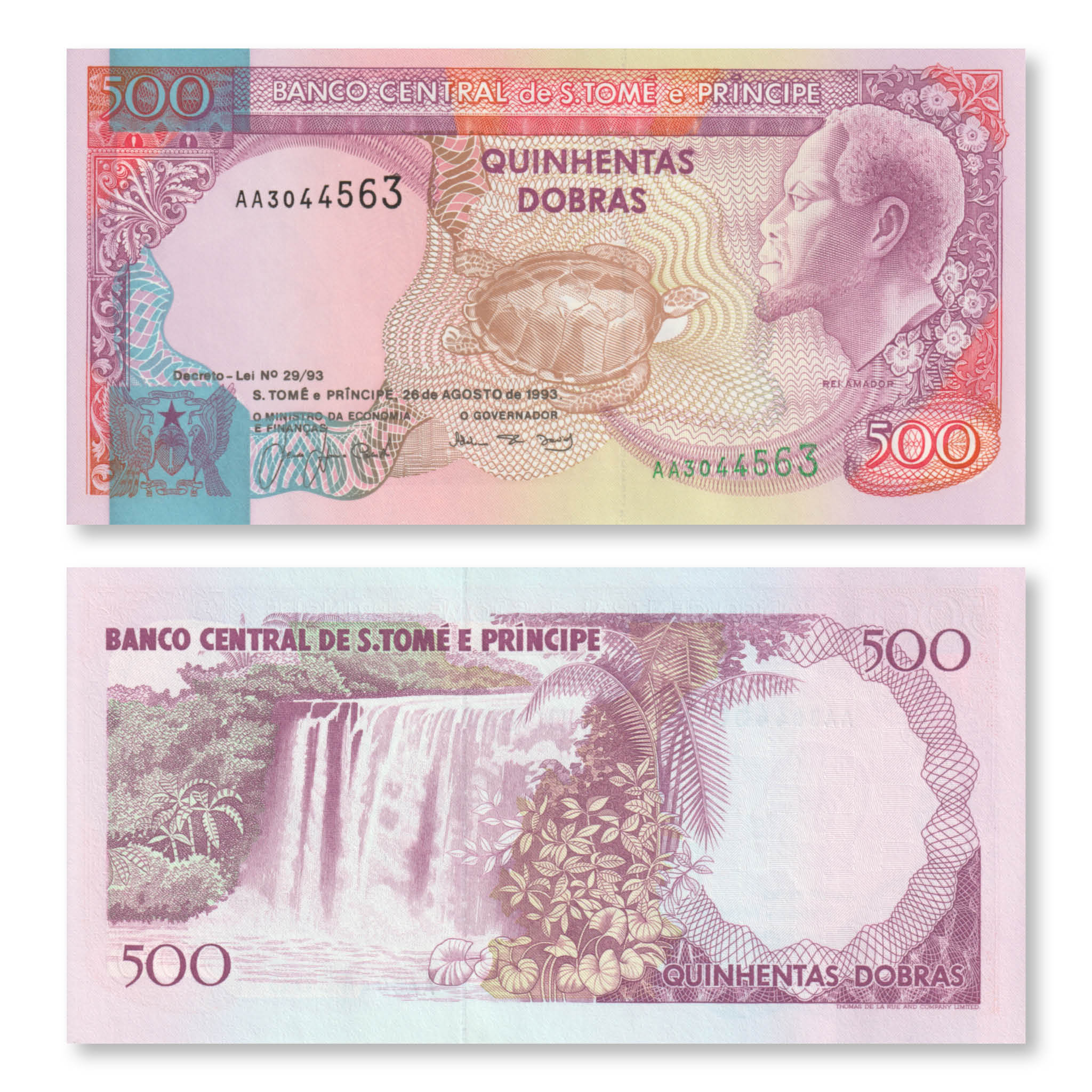 São Tomé & Príncipe 500 Dobras, 1993, B301a, P63, UNC - Robert's World Money - World Banknotes