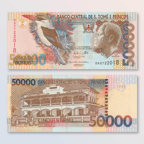 São Tomé & Príncipe 50000 Dobras, 2013, B306e, P68e, UNC - Robert's World Money - World Banknotes
