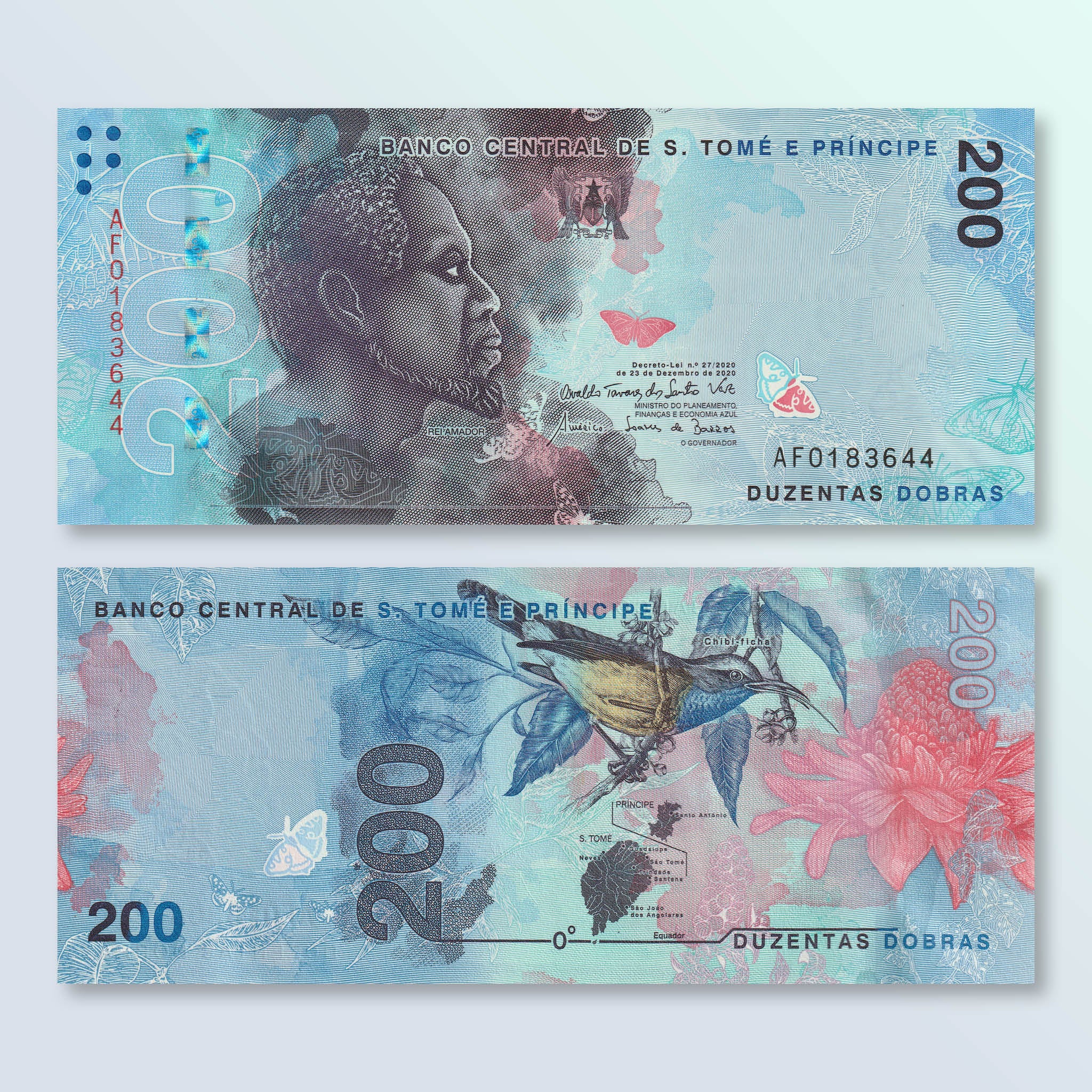 São Tomé & Príncipe 200 Dobras, 2020, B316a, UNC - Robert's World Money - World Banknotes