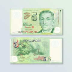 Singapore 5 Dollars, 2014, B209d, P47e, UNC