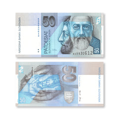 Slovakia 50 Koruna, 2002, B402d, P21d, UNC