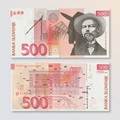 Slovenia 500 Tolarjev, 1992, B306a, P16a, UNC