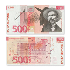Slovenia 500 Tolarjev, 1992, B306a, P16a, UNC