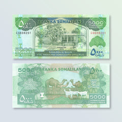 Somaliland 5,000 Shillings, 2016, B124e, P21, UNC