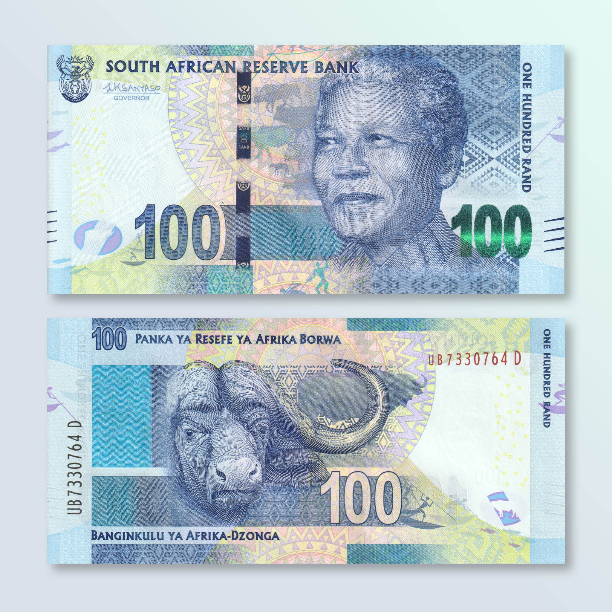 South Africa 100 Rand, 2015, B770b, P141b, UNC - Robert's World Money - World Banknotes