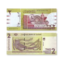 Sudan 2 Pounds, 2017, B407c, P71c, UNC