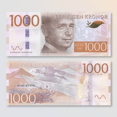 Sweden 1000 Kronor, 2014, P74, UNC
