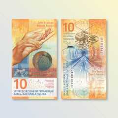 Switzerland 10 Francs, IBNS Banknote of the Year 2017, B355b3, P75, UNC