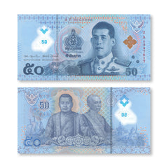 Thailand 50 Baht, 2025, Polymer, B201a, UNC