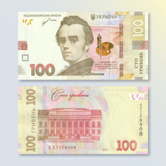 Ukraine 100 Hryven, 2019, B856b, P126, UNC