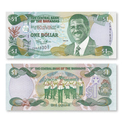 Bahamas 1 Dollar, 2001, B335a, P69a, UNC - Robert's World Money - World Banknotes