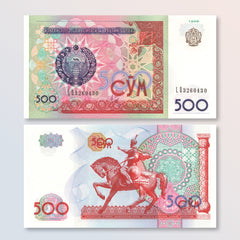 Uzbekistan 500 Som, 1999 (2000), B211a, P81, UNC