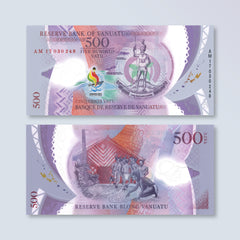 Vanuatu 500 Vatu, 2017 Commemorative, B214a, UNC