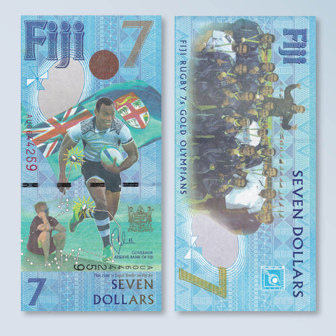 Fiji 7 Dollars, 2017, B531a, UNC - Robert's World Money - World Banknotes