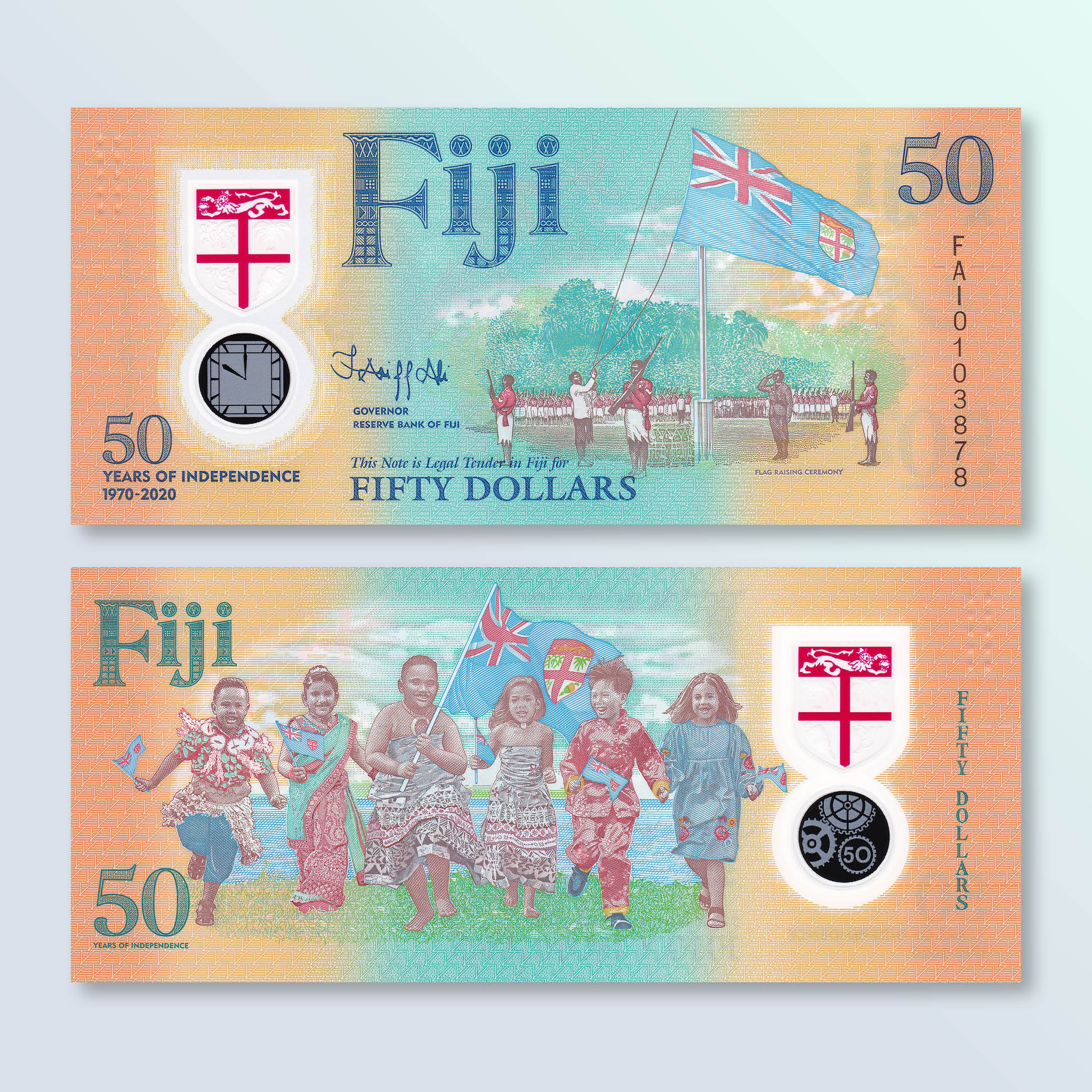 Fiji 50 Dollars, 2020, B532a, UNC - Robert's World Money - World Banknotes