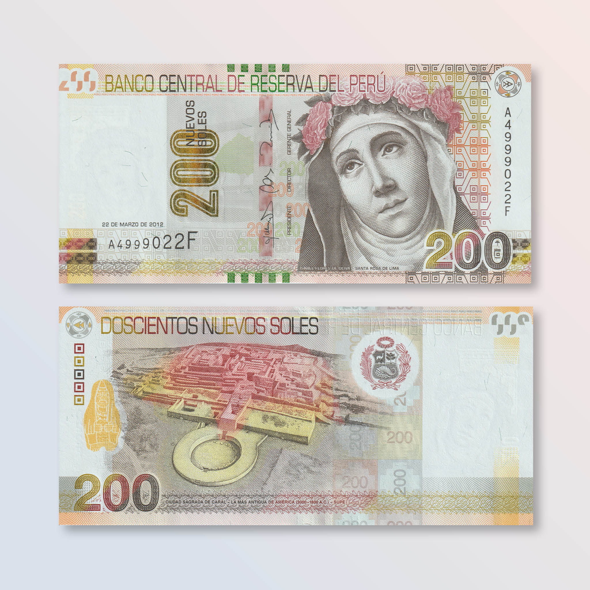 Peru 200 Nuevos Soles, 2012 (2017), B531a, P191, UNC - Robert's World Money - World Banknotes