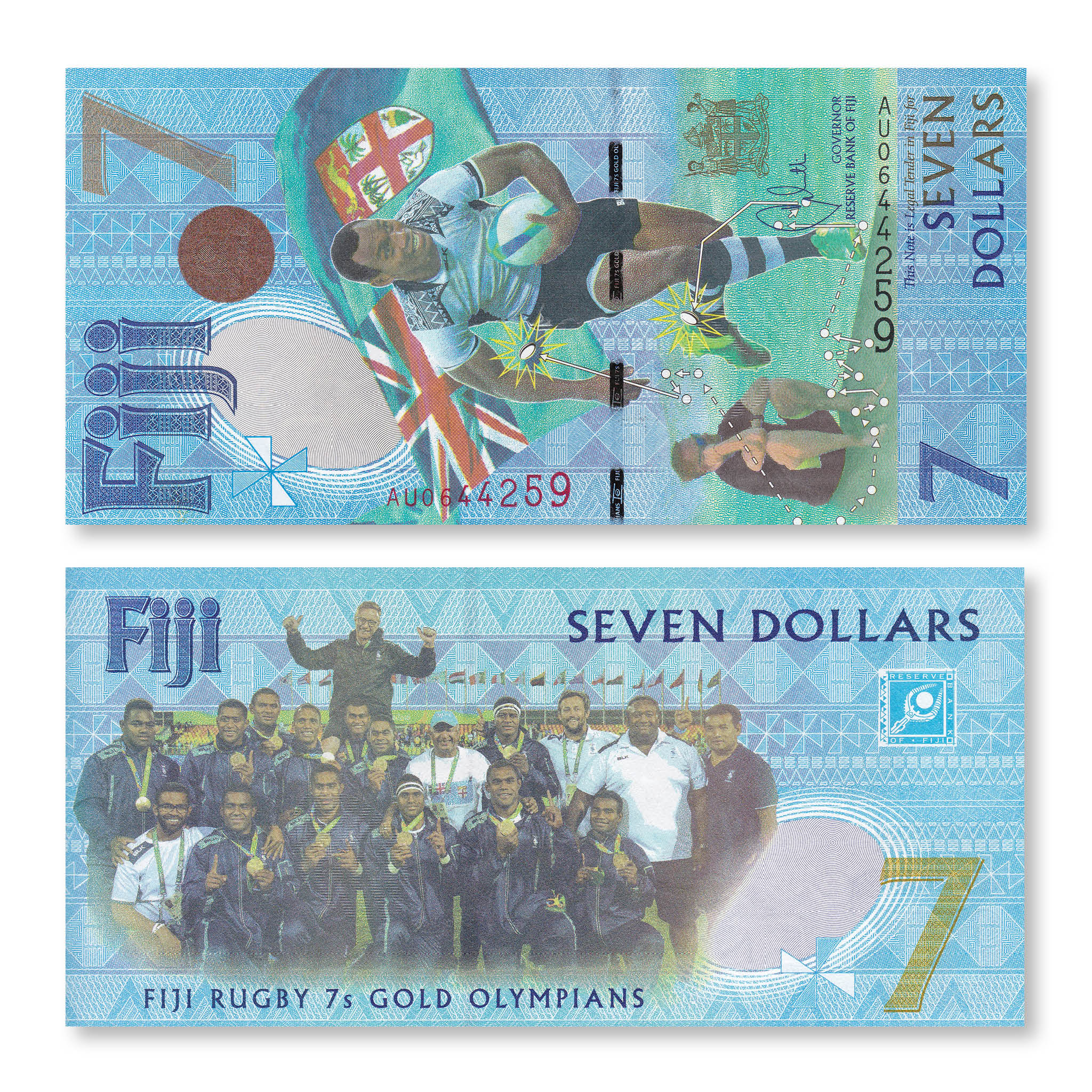 Fiji 7 Dollars, 2017, B531a, UNC - Robert's World Money - World Banknotes