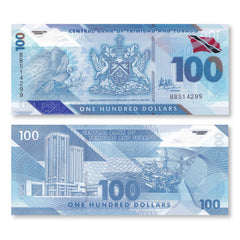 Trinidad & Tobago 100 Dollars, 2019, B241a, Trinidad's first polymer series, UNC - Robert's World Money - World Banknotes