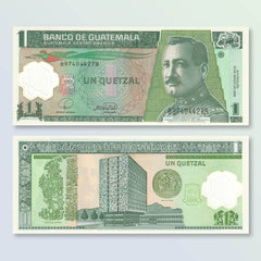 Guatemala 1 Quetzal, 2008, B593b, P115, UNC - Robert's World Money - World Banknotes