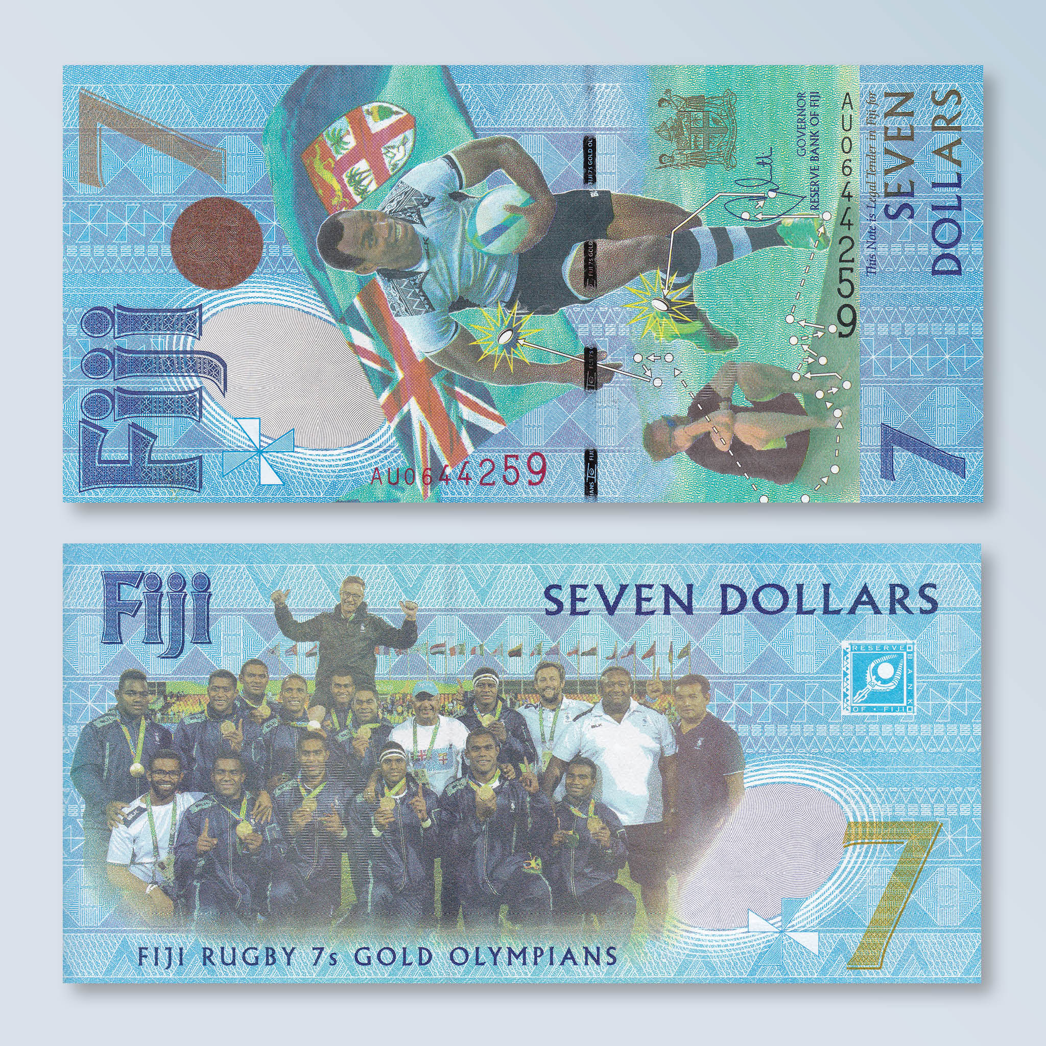 Fiji 7 Dollars, 2017, B531a, UNC - Robert's World Money - World Banknotes