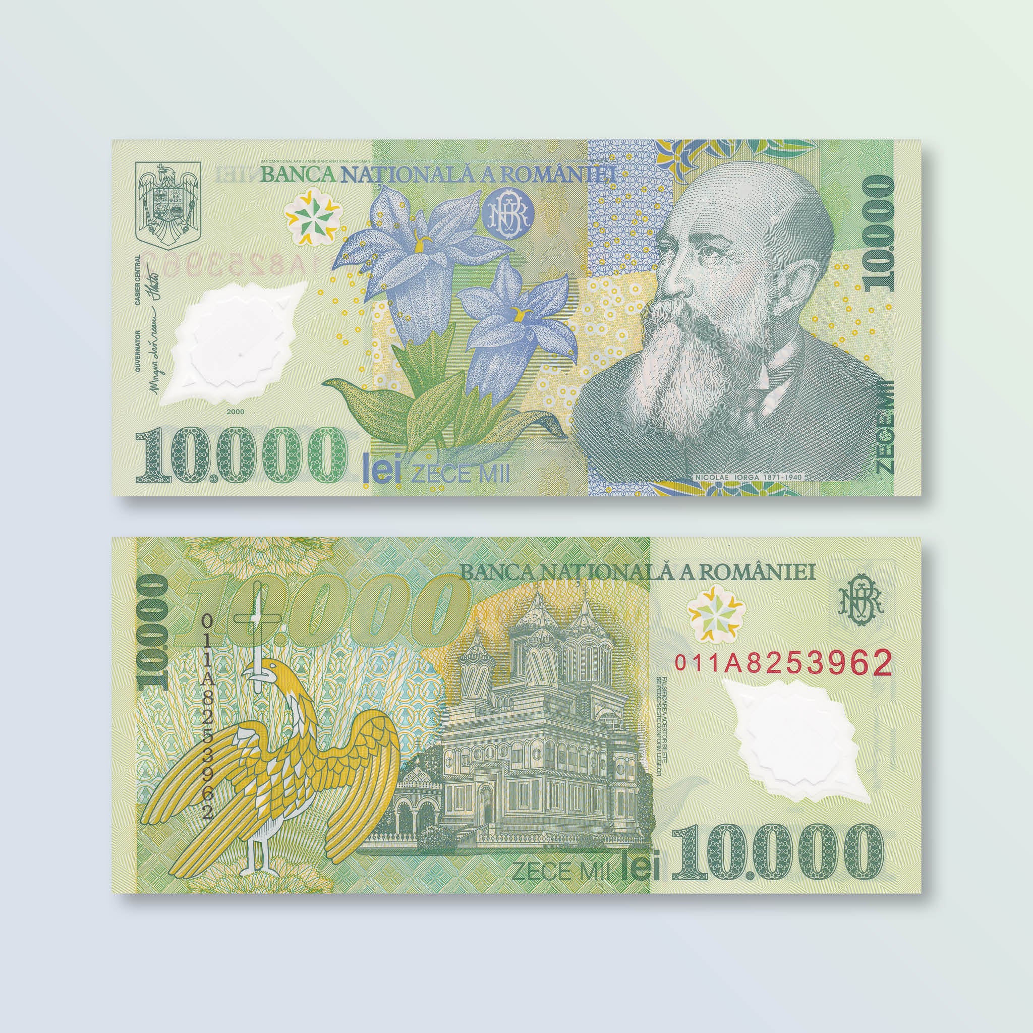 Romania 10000 Lei, 2000 (2001), B273b, P112b, UNC - Robert's World Money - World Banknotes
