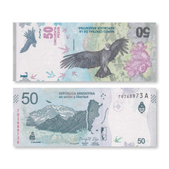 Argentina 50 Pesos, 2018, B418a, P363, UNC - Robert's World Money - World Banknotes