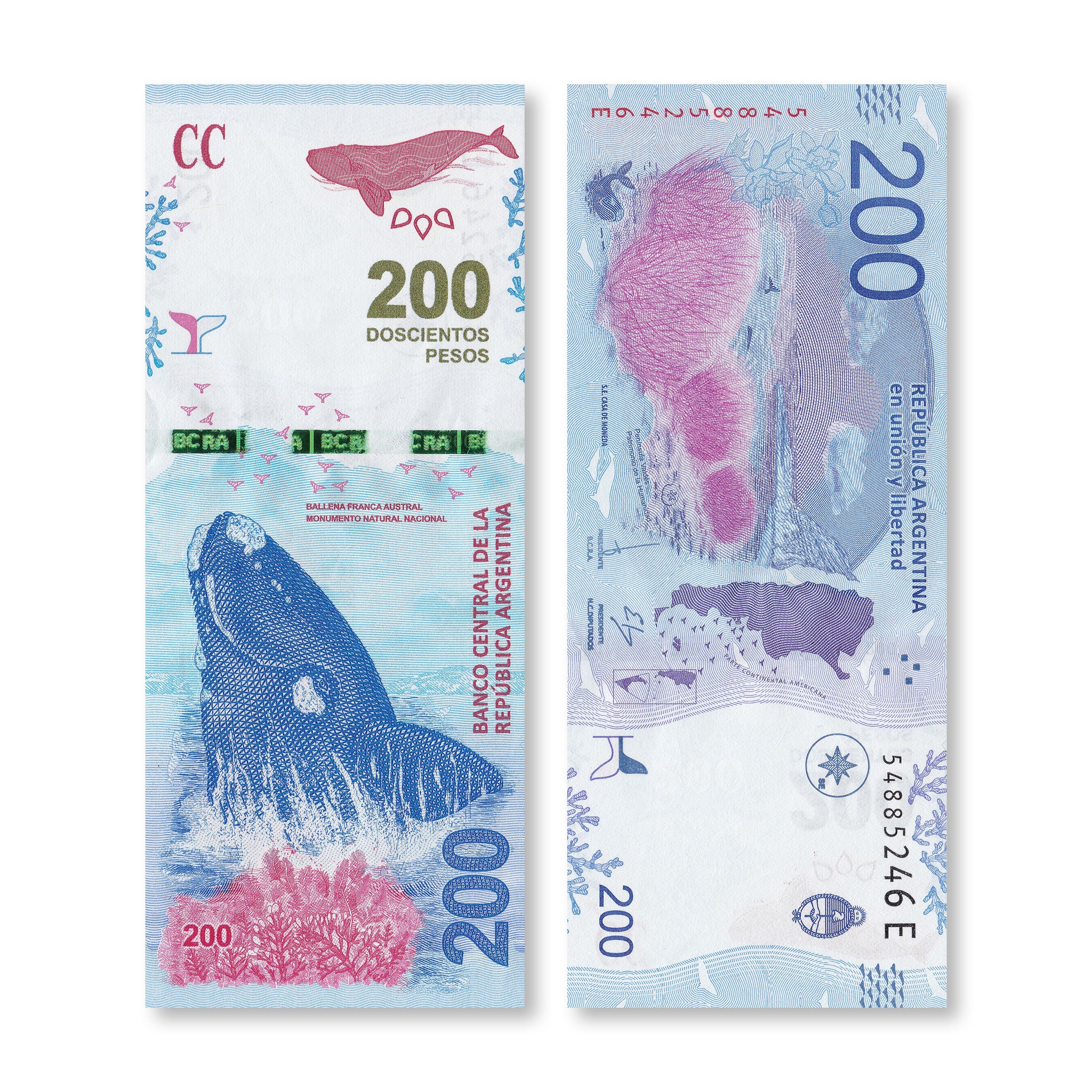 Argentina 200 Pesos, 2016, B420a, P364a, UNC - Robert's World Money - World Banknotes